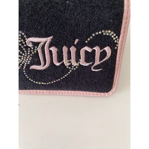 Juicy Couture Wing It Card Case Key Fob Wallet Liquorice Pink Diamond Butterfly - Picture 3 of 12